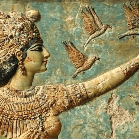 Inanna—Sumerian storm of desire and destruction—defied death itself, descending to the underworld to reclaim her throne. Her sacred union with kings ensured earthly fertility, while her star, Venus, guided empires. From Astarte to Aphrodite, her essence endured: a goddess unyielding as war, tender as dawn, reborn in modern cries for divine femininity.