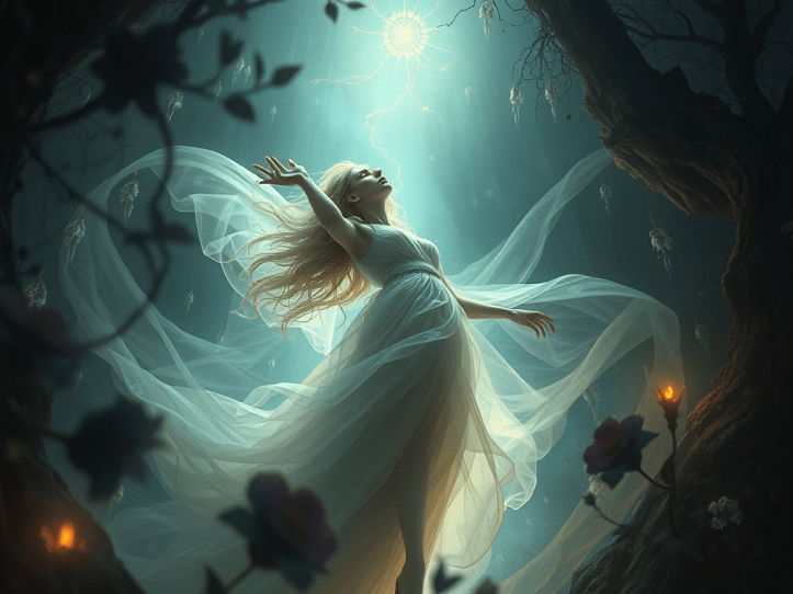 Persephone’s Descent: Love, Loss, and the Mythic Cycle of Return  
This poetic narrative reimagines Persephone’s descent into the underworld, guided by Hekate and bound to Hades—a metaphor for cyclical trauma, agency, and devotion. Through a lens of cultural psychology and sociology, it explores how ancient myths reflect enduring human themes of love, sacrifice, and eternal recurrence.