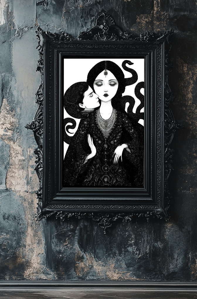 Whispers in the Parlor Archival Satin Art Print